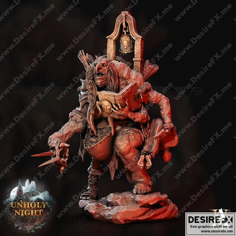 珀尔塔——3D打印模型|Frau Perchta – 3D Print Model