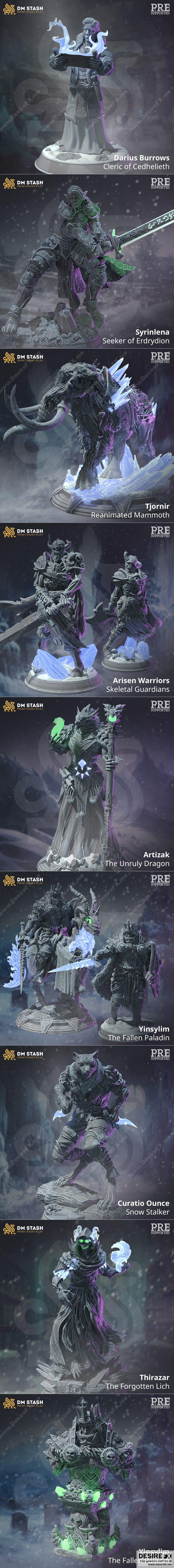 DM Stash – 《冰封之死》与《坠落的月亮》第二章 3D打印模型|DM Stash – The Thawing Dead and The Falling Moon Pt 2 October 2022 – 3D Print Model STL