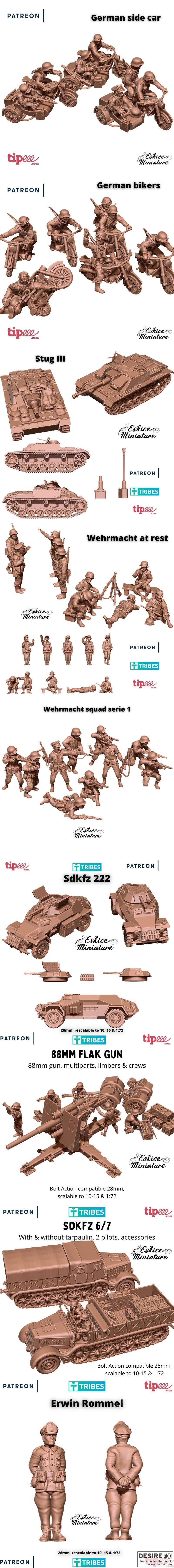 Eskice 2022迷你模型3D打印包|Eskice Miniature Pack 2022 – 3D Print Model STL