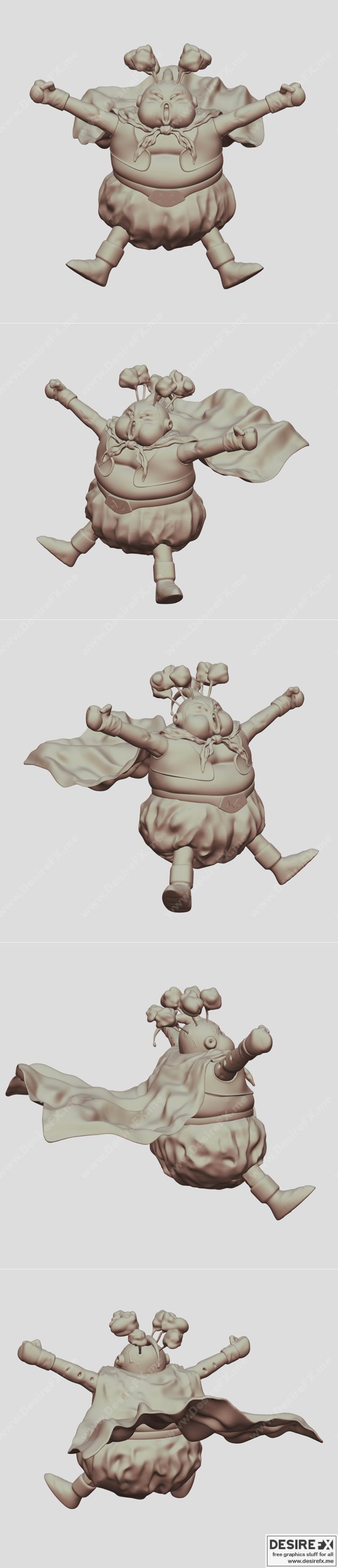 魔人布 – 3D打印模型 STL|Majin Bu – 3D Print Model STL