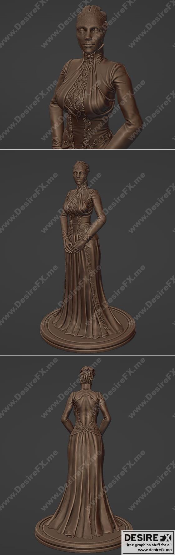 Asari 全身3D打印模型|Asari Full Body – 3D Print Model STL