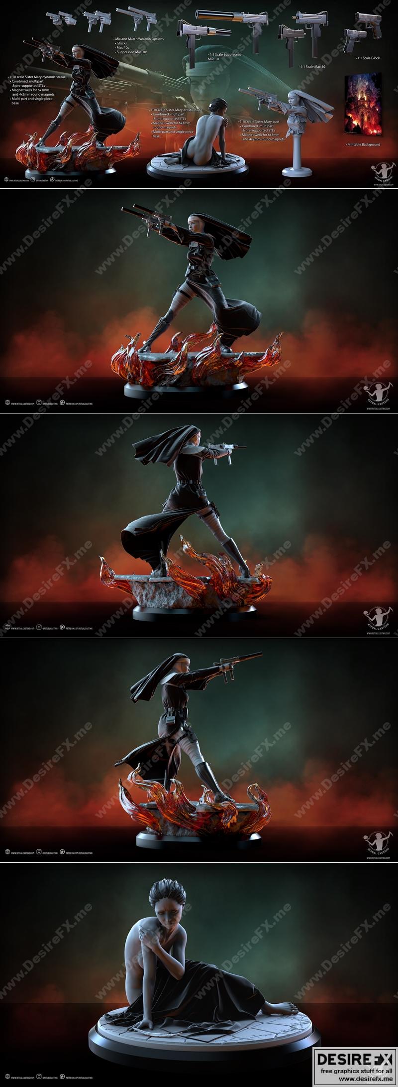 德斯佩斯诺拉 3D打印模型|Ritual Casting November 2022 – Deus Spes Nostra – Sister Mary – 3D Print Model STL