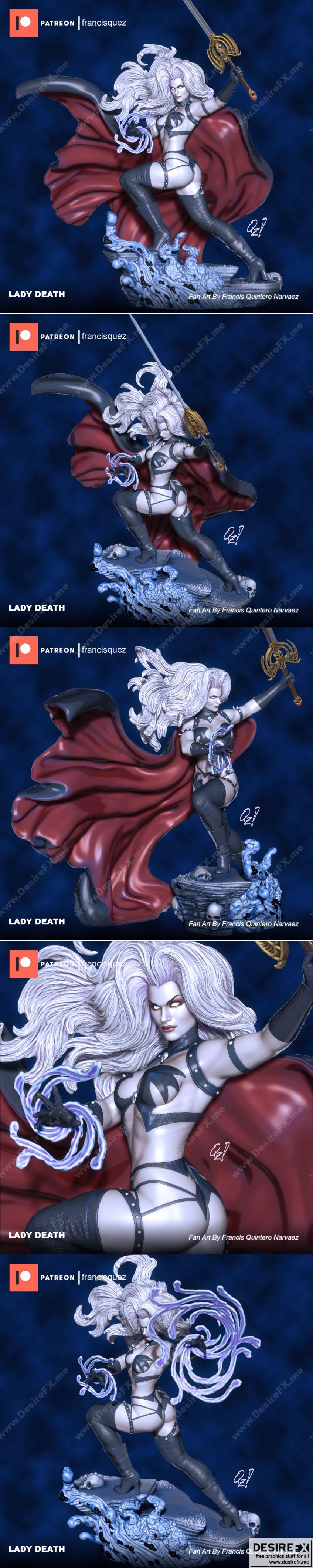 Lady Death 3D打印模型|Lady Death – Francis Q – 3d print model
