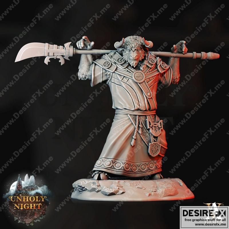 Yak Folk 4 - 3D打印模型：动漫游戏角色立体造型|Yak Folk 4 – 3D Print Model