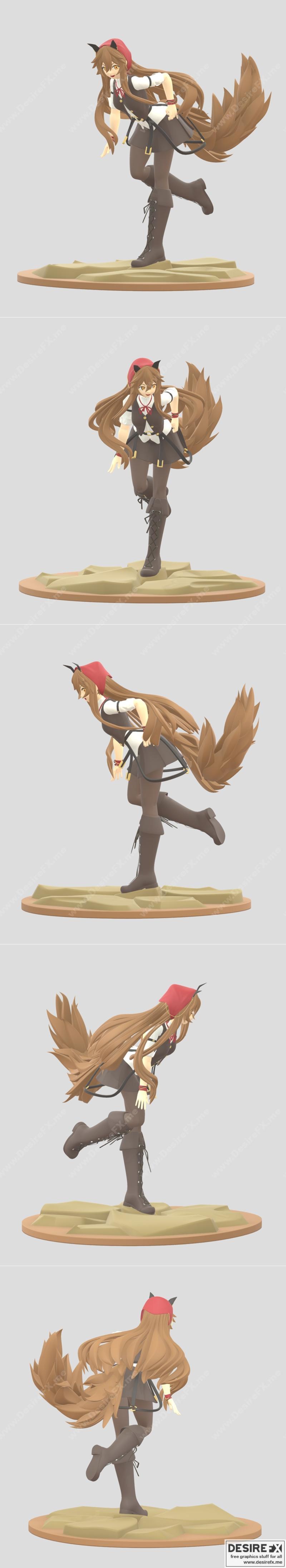 Tsana - 动漫角色3D打印模型|Tsana – 3D Print Model STL