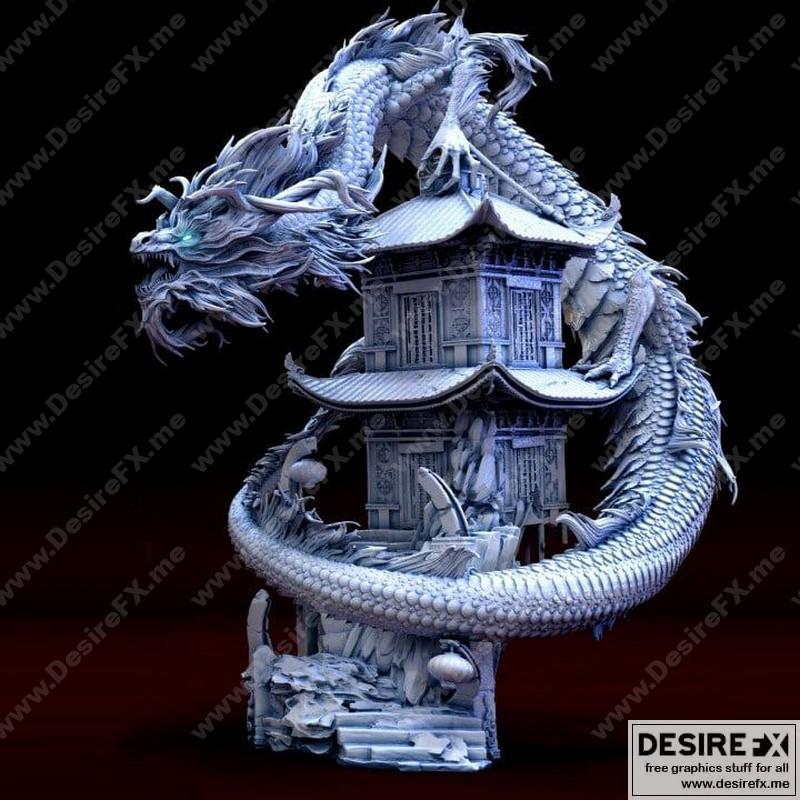 森林龙 3D打印模型|Forest Dragon – 3D Print Model STL