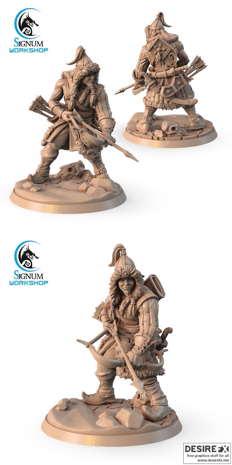 Khasar 大地之王弓手 3D打印模型|Khasar Great Horde Archer – 3D Print Model STL