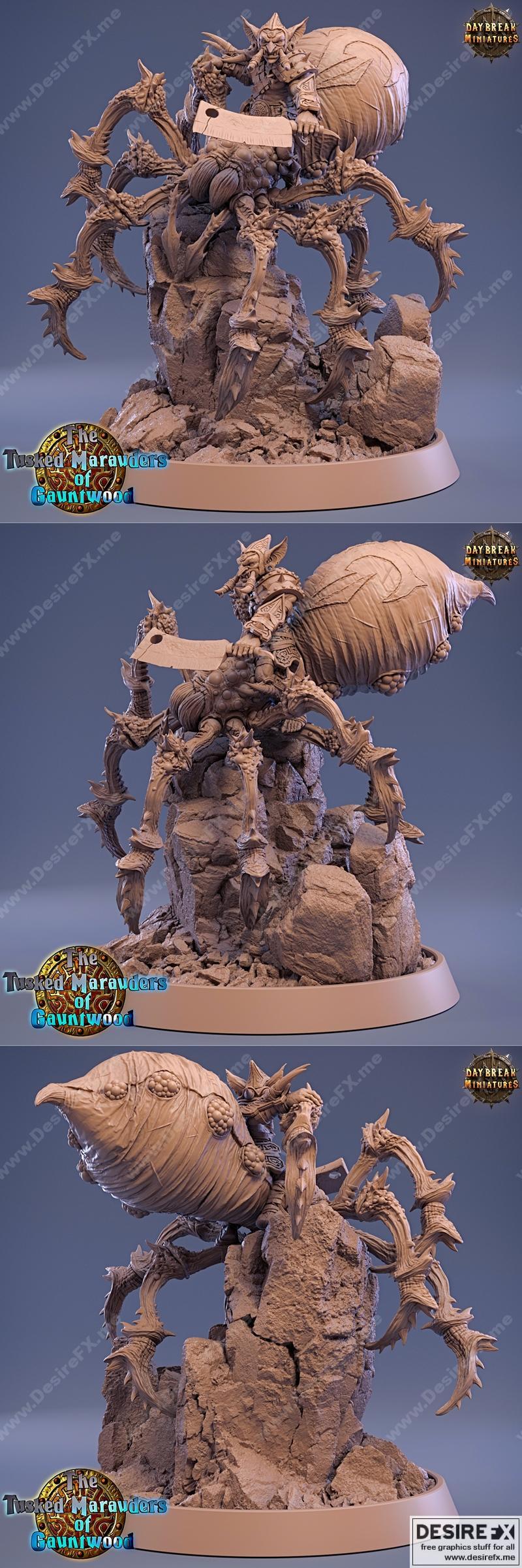 黑网伯作品《哈沃分裂》3D打印模型|Daybreak Miniatures – Havor Split on Black Webber – 3D Print Model STL