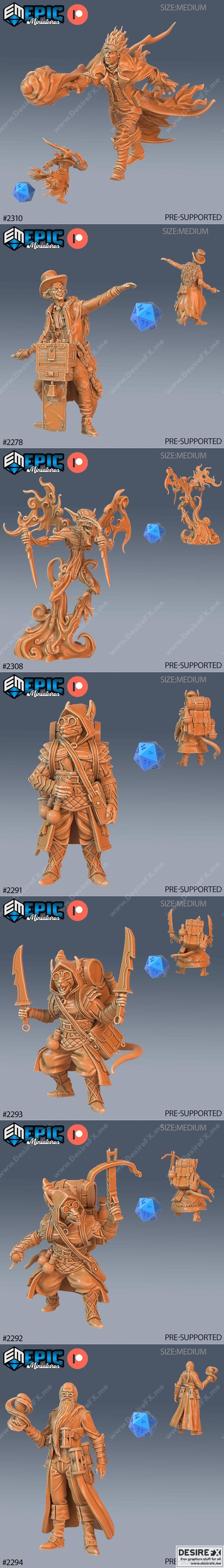 奇幻洞穴套装与魔法巫师收藏 3D打印模型 STL|Epic Miniatures – Arcane Dungeon Set and Magic – Wizard Collection – 3D Print Model STL