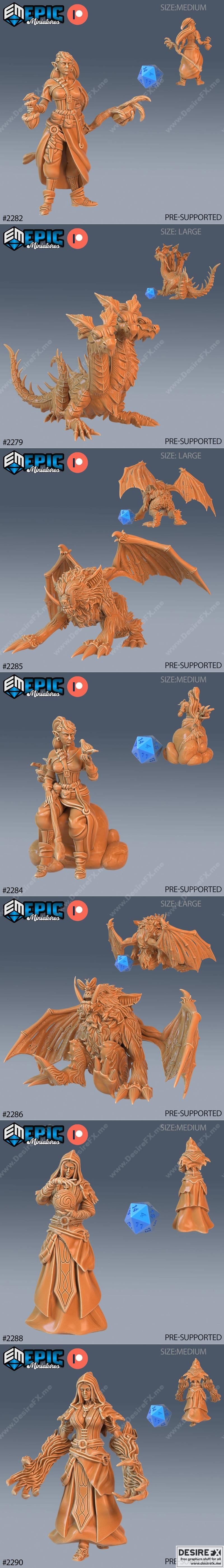 奇幻洞穴套装与魔法巫师收藏 3D打印模型 STL|Epic Miniatures – Arcane Dungeon Set and Magic – Wizard Collection – 3D Print Model STL