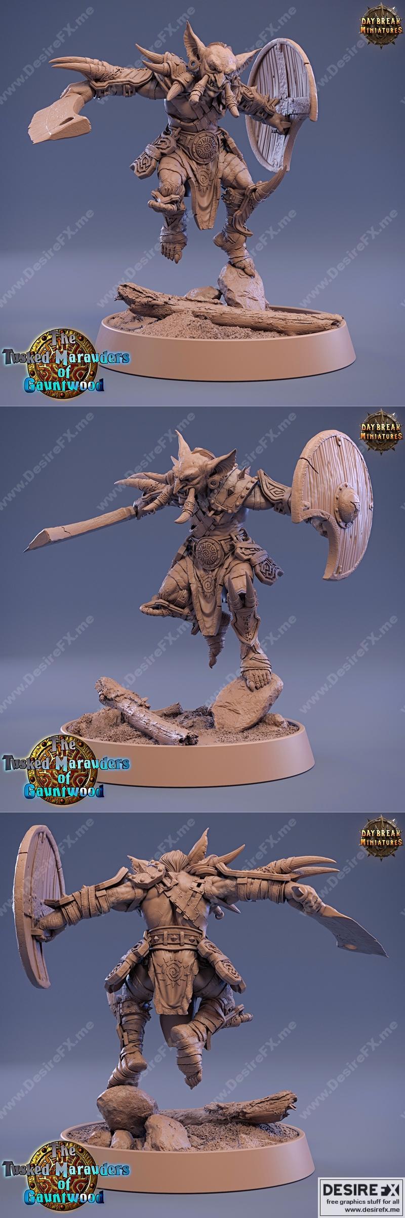 Daybreak Miniatures Jauk Stomper 3D打印模型|Daybreak Miniatures – Jauk Stomper – 3D Print Model STL