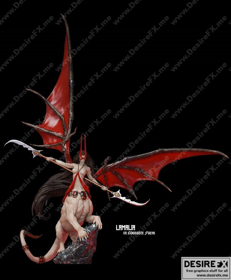 Lamalia 3D打印模型|Lamalia in Monster Form – 3D Print Model