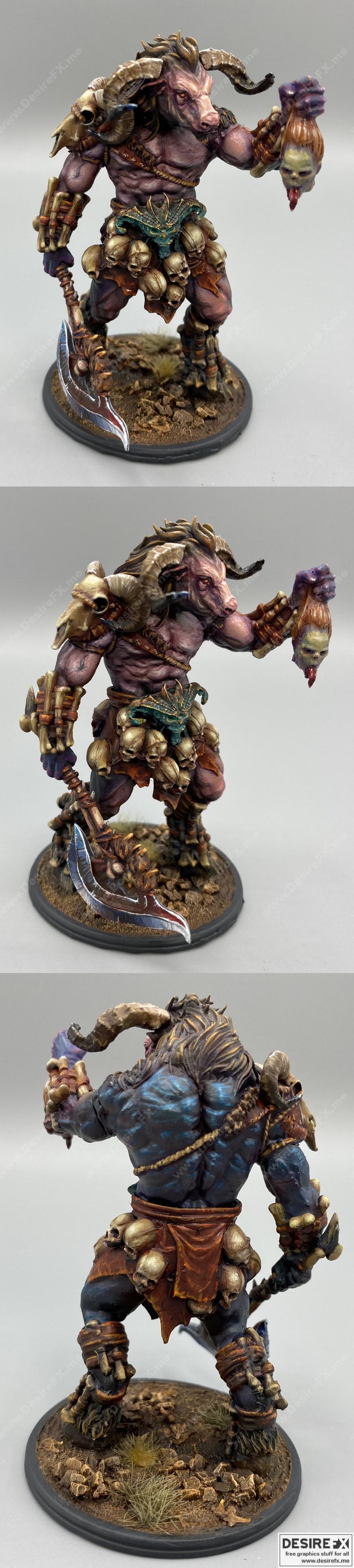 猎头 Minotauros 3D打印模型|Headhunter Minotaur – 3D Print Model
