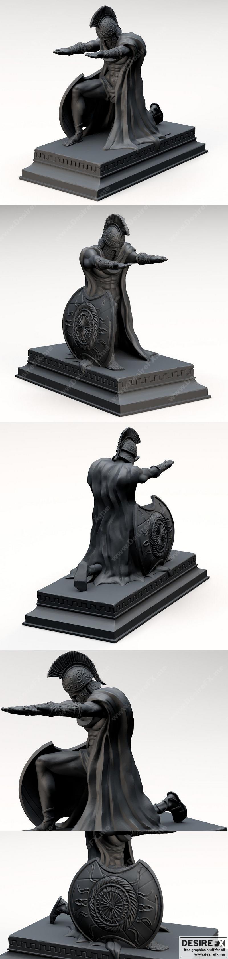 萨尔帕特斯——笔夹——3D打印模型|The Spartans – Pen Holder – 3D Print Model