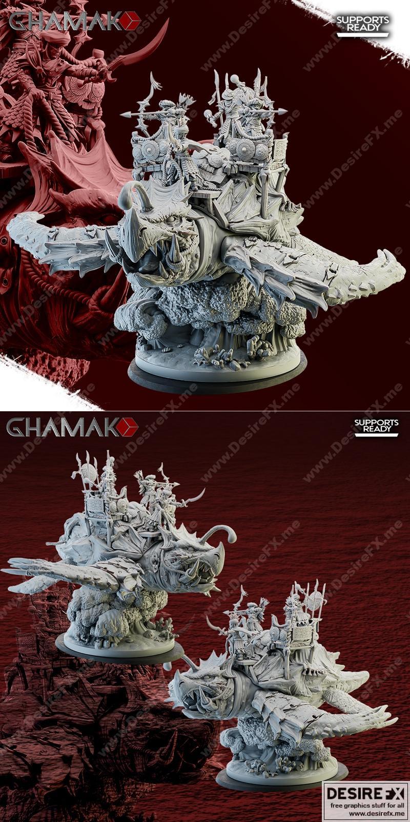 Ghamak-伽马战士完整3D打印模型|Ghamak – Gamera Complete – 3D Print Model STL