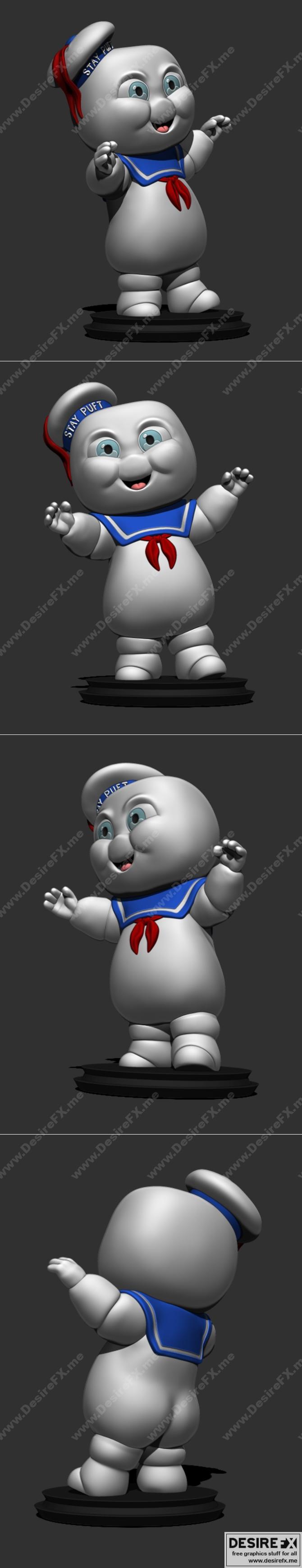 小头怪——Stay Puft Marshmallow Man——3D打印模型|Little Big Head – Stay Puft Marshmallow Man – 3D Print Model STL