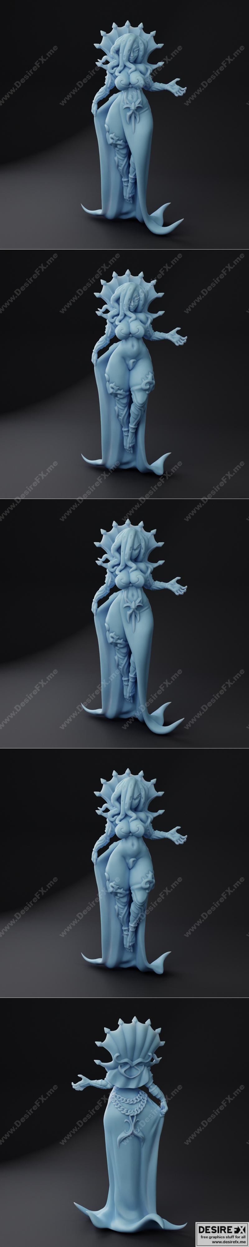 Flaya - 女神莉莉斯 - 3D打印模型|Flaya – Lilithid Mind Seducer – 3D Print Model STL