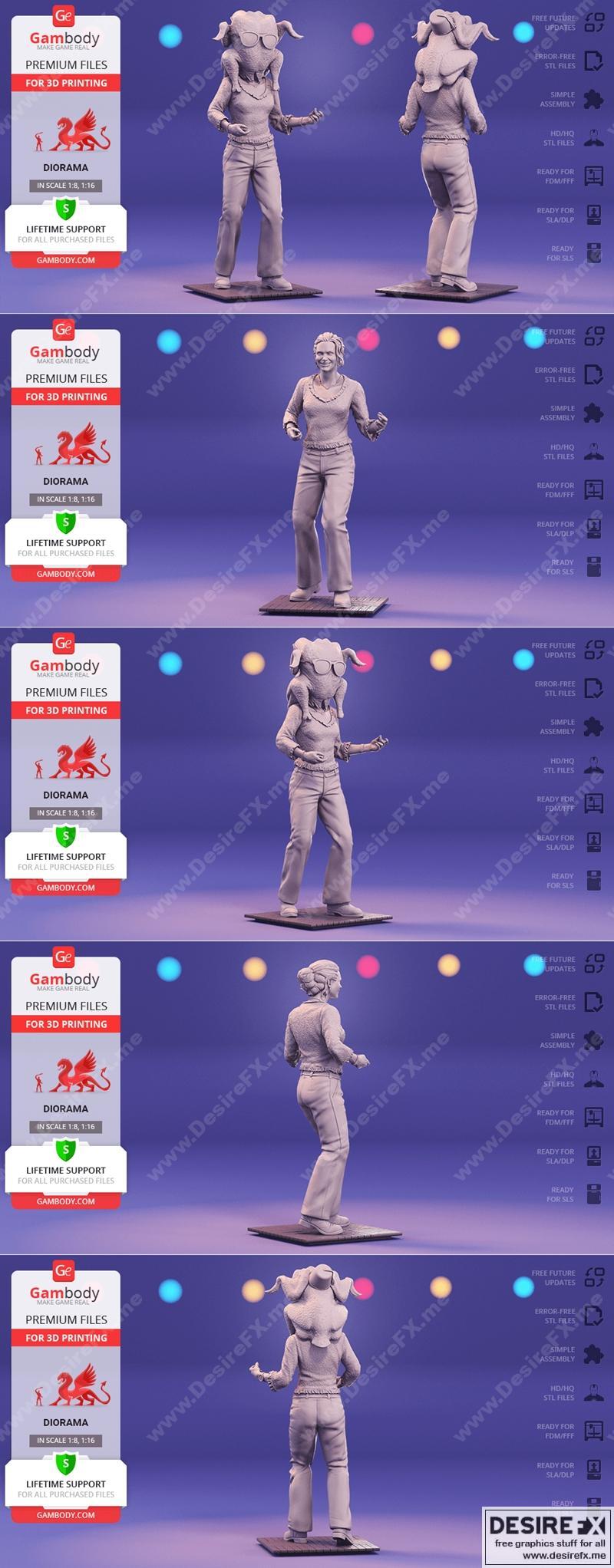 莫妮卡·格雷尔 3D打印模型 STL|Monica Geller – 3D Print Model STL