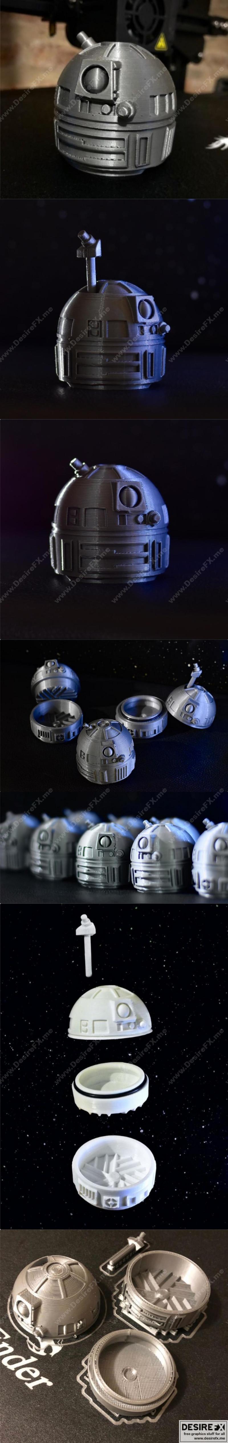 grinder r2d2 3d打印模型|Grinder R2D2 – 3D Print Model