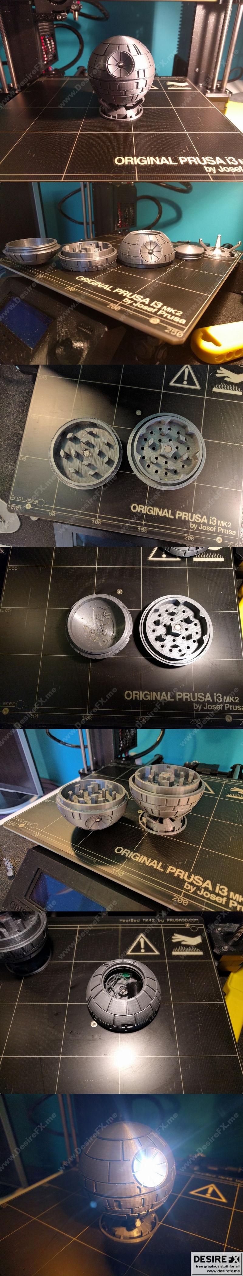 死星粉碎机——3D打印模型|Death Star Grinder – 3D Print Model