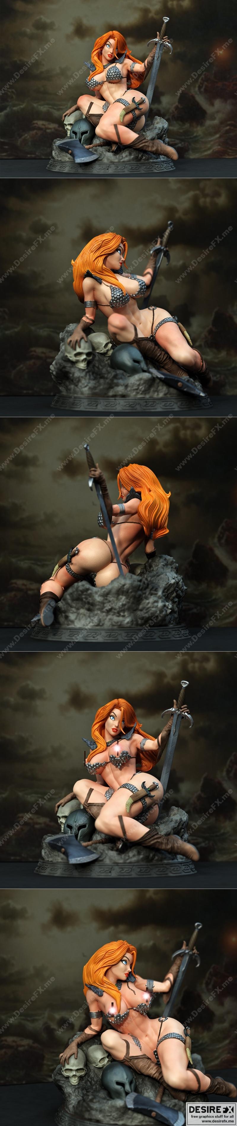 红Sonja 3D打印模型 STL|Red Sonja – exclusive3dprint – 3D Print Model STL