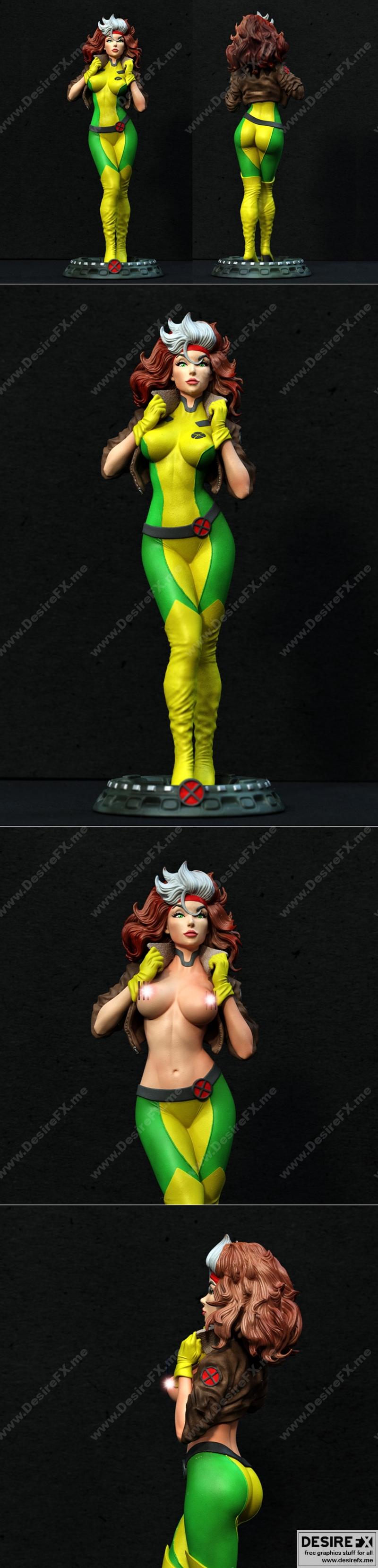 X战警 3D打印模型|Rogue – Xmen – 3D Print Model STL