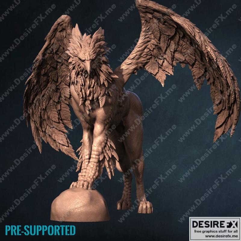 3D打印模型：霍普格里夫——迷你雕塑设计|Print My Minis – Hippogriff – 3D Print Model STL