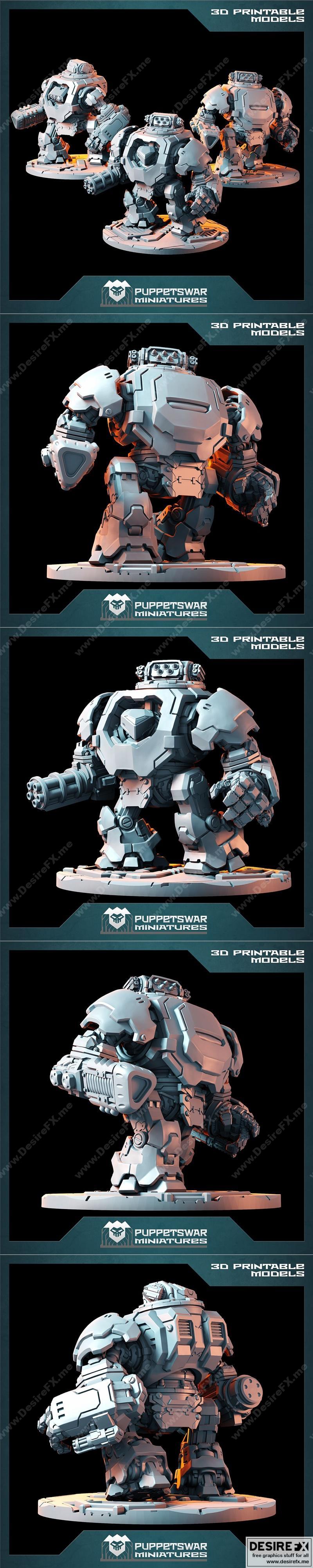 Enforcer Mk2 3D打印模型 斯特里克·沃克|Enforcer Mk2 – Striker Walker – 3D Print Model STL