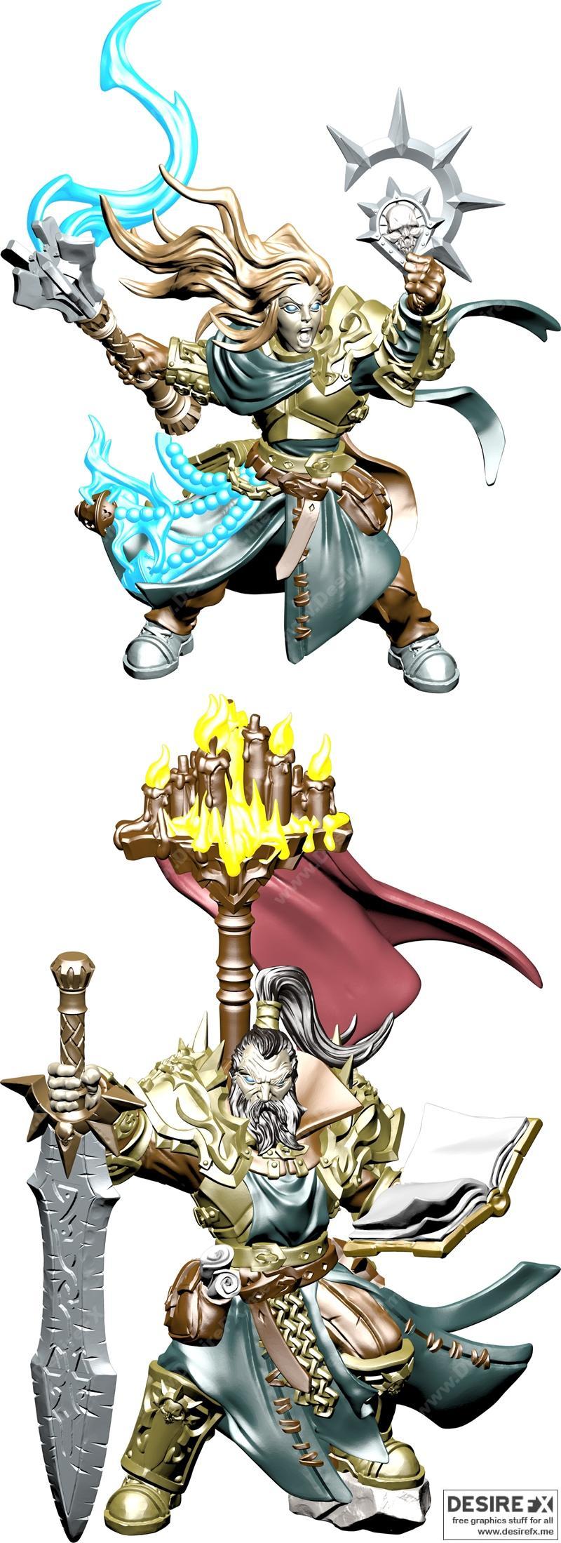 faith与指挥官卡西米尔——3D打印模型|Agata Pilla Of Faith and Lord Commander Casymir – 3D Print Model STL