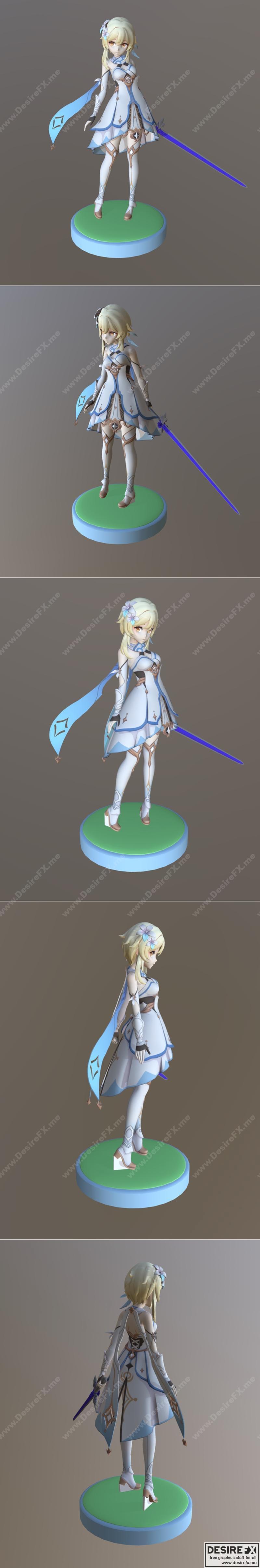 光之好友 3D打印模型|Lumine Amiibo – 3D Print Model STL