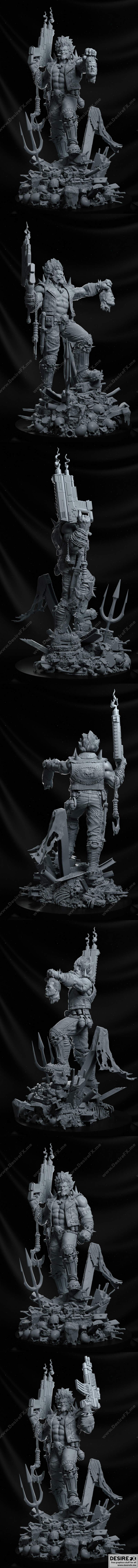 Lobo - 动漫游戏角色3D打印模型|Lobo – 3D Print Model