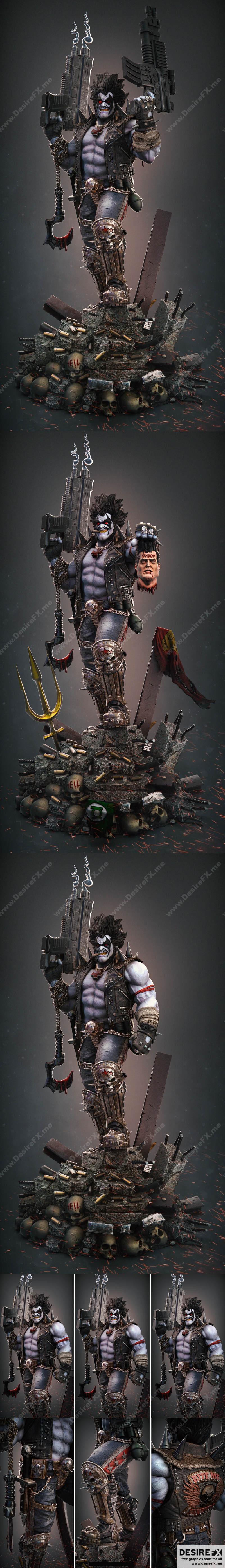 Lobo - 动漫游戏角色3D打印模型|Lobo – 3D Print Model