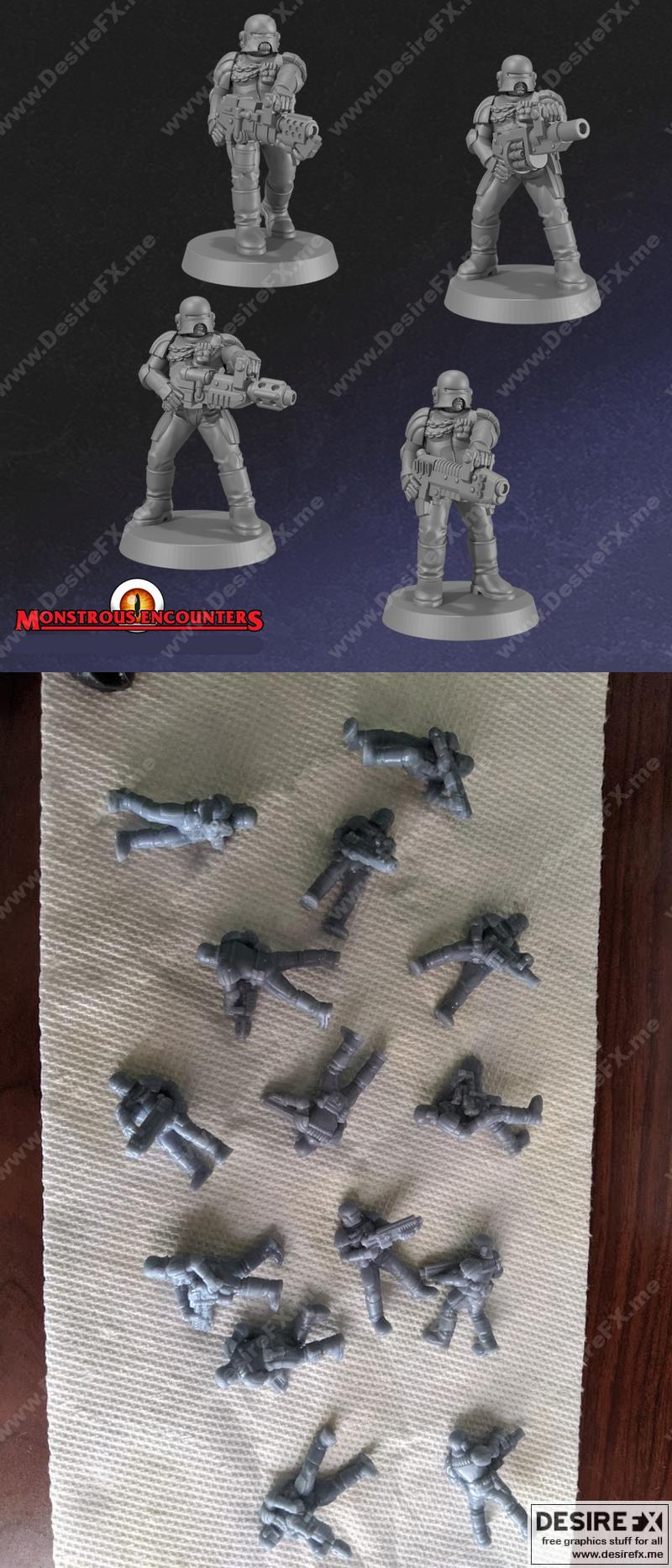 帝国仲裁者——执行小队——3D打印模型|Imperial Arbiters – Execution Team – 3D Print Model