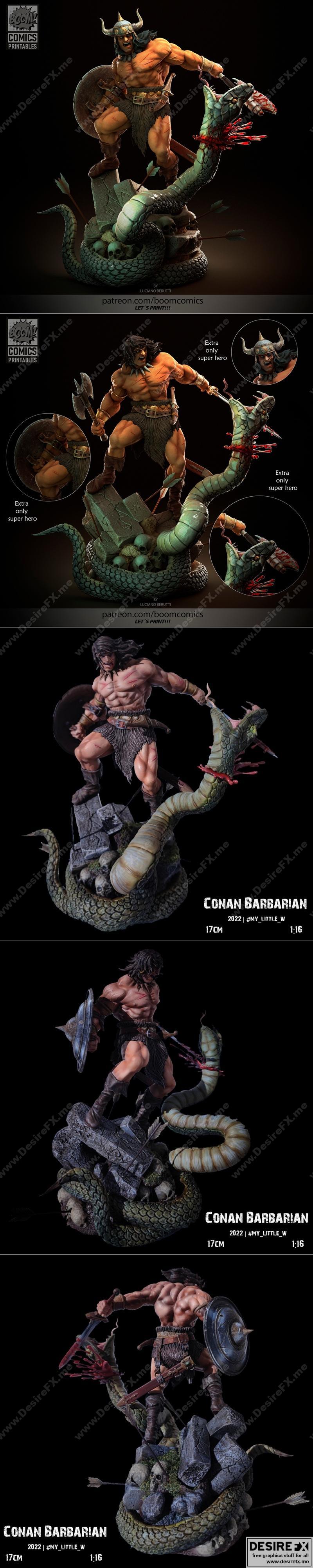 暴击漫画-康纳超级英雄版-3D打印模型|Boom Comics – Conan Super Hero Version Full – 3D Print Model STL