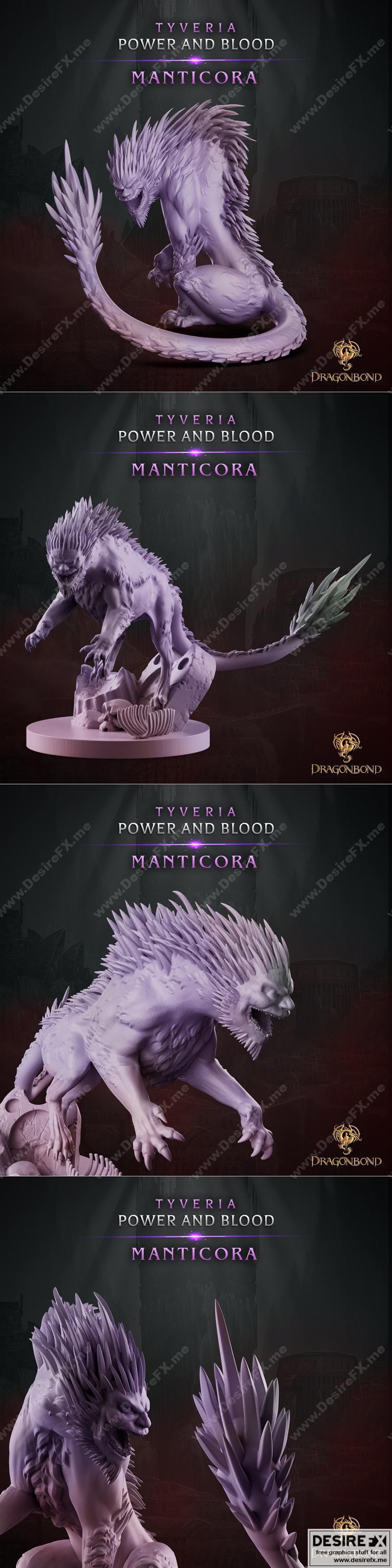 Tyveria Manticora 3D打印模型|Tyveria Manticora – 3D Print Model STL