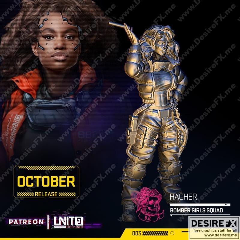 赛博朋克-黑客-3D打印模型|Cyberpunk – Hacher – 3D Print Model STL