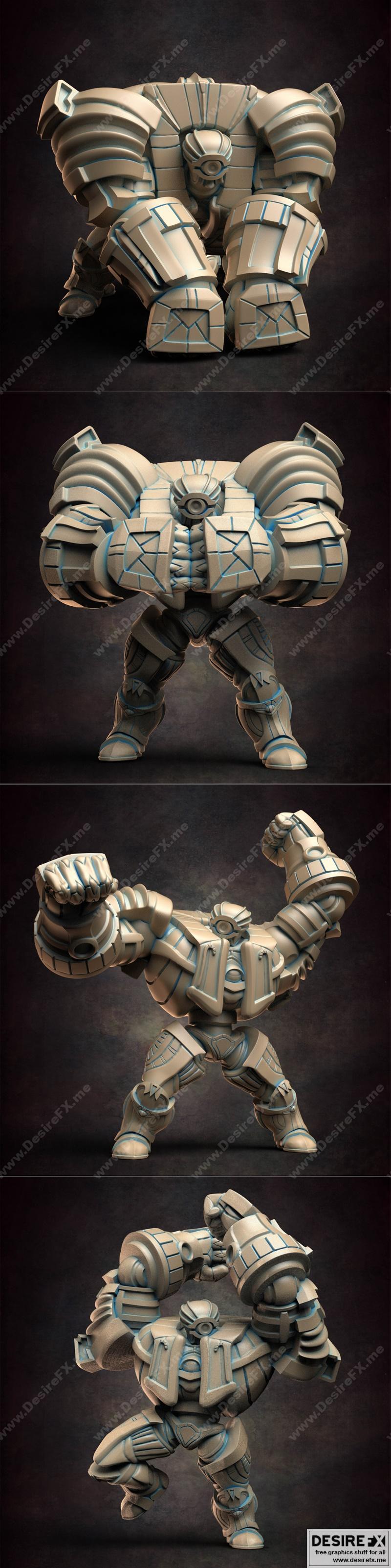 埃及守卫者3D打印模型|Egyptian Golem 2 – 3D Print Model STL