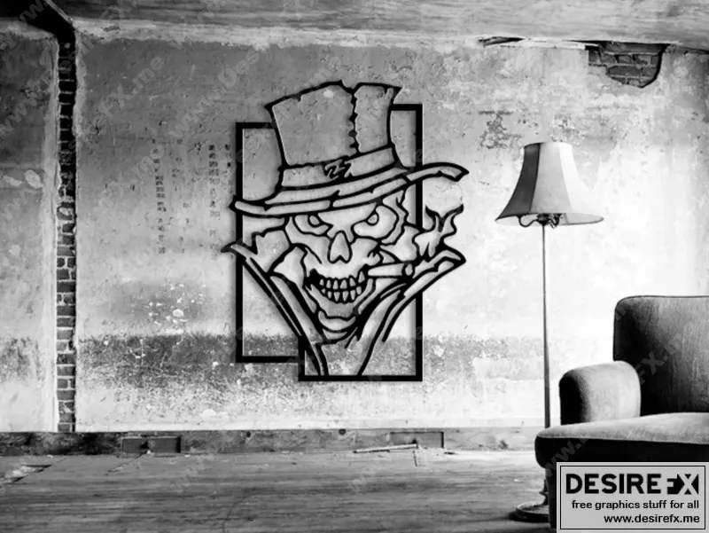 侦探骷髅头——3D打印模型|Detective Skull – 3D Print Model STL