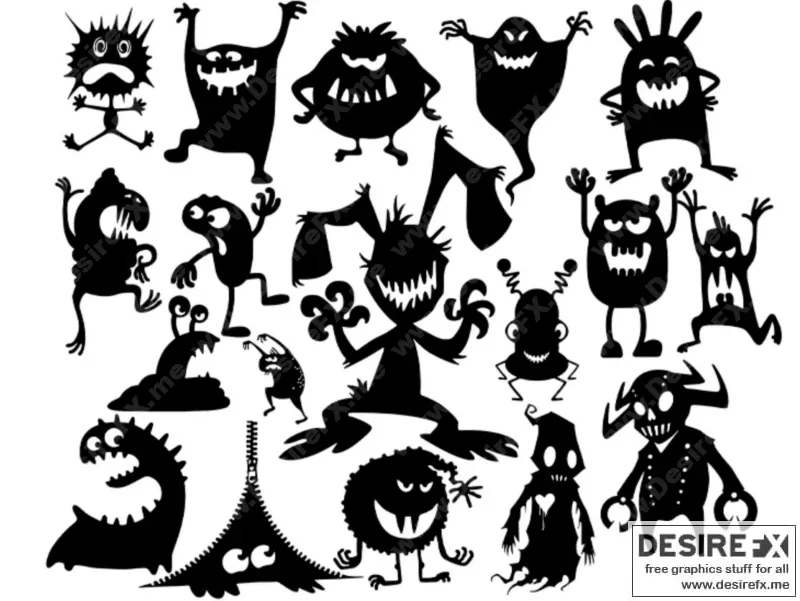 可爱怪物——3D打印模型 STL|Cute monsters – 3D Print Model STL