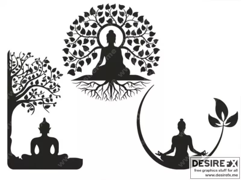 佛陀模型3D打印文件|Buddha set – 3D Print Model STL