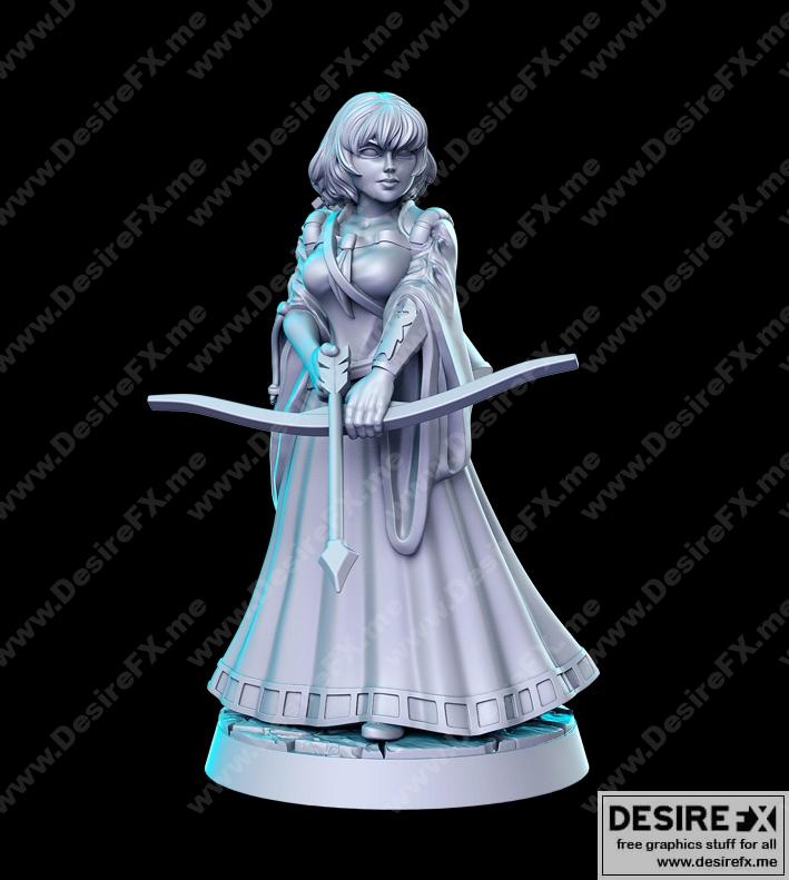 Margo（女猎手）3D打印模型|Margo (Female Lady-Killer) – 3D Print Model