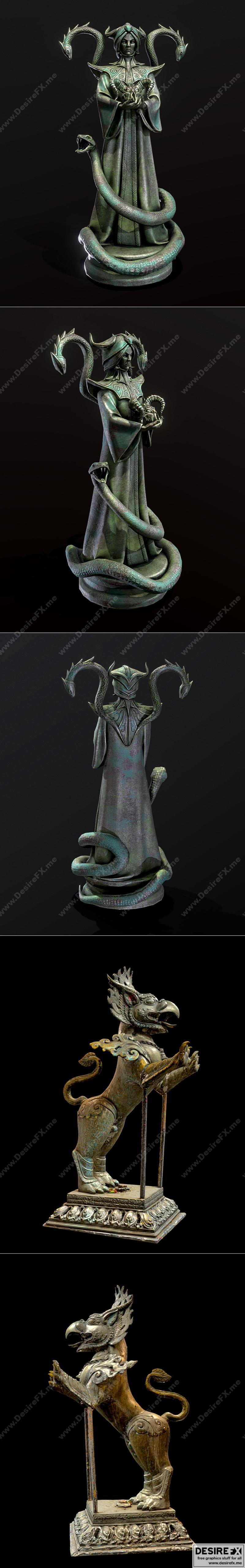 瓦尔米娜与格里芬——尼泊尔遗产3D打印模型|Vaermina and Griffin – Nepal Heritage – 3D Print Model STL