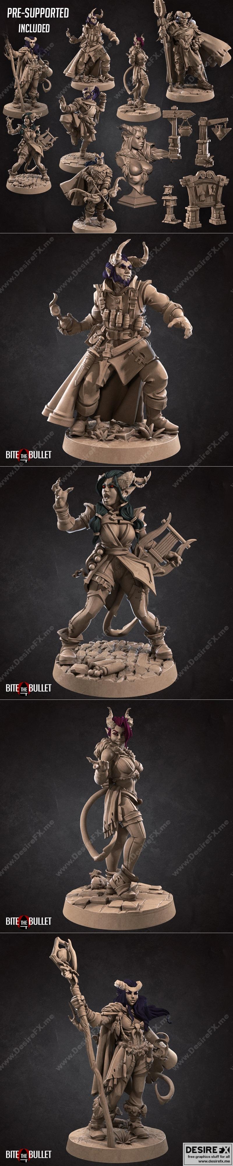 咬住子弹——5月2021年tieflings 3D打印模型|Bite the Bullet – Tieflings May 2021 – 3D Print Model STL