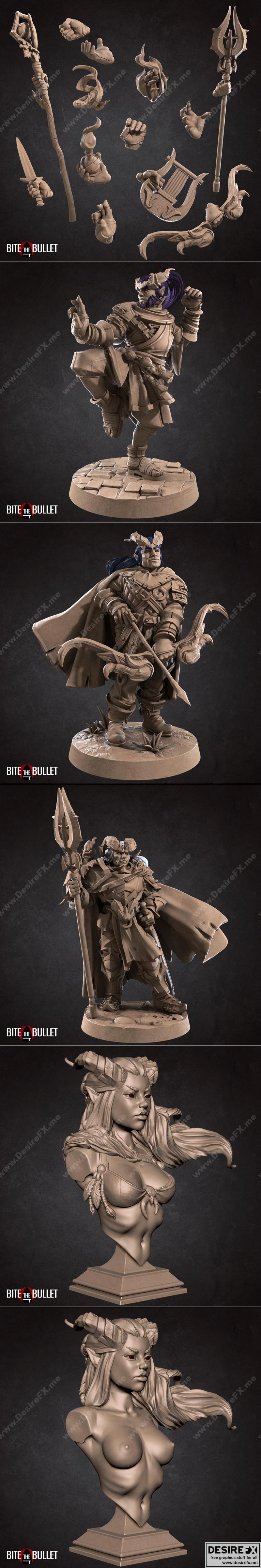 咬住子弹——5月2021年tieflings 3D打印模型|Bite the Bullet – Tieflings May 2021 – 3D Print Model STL