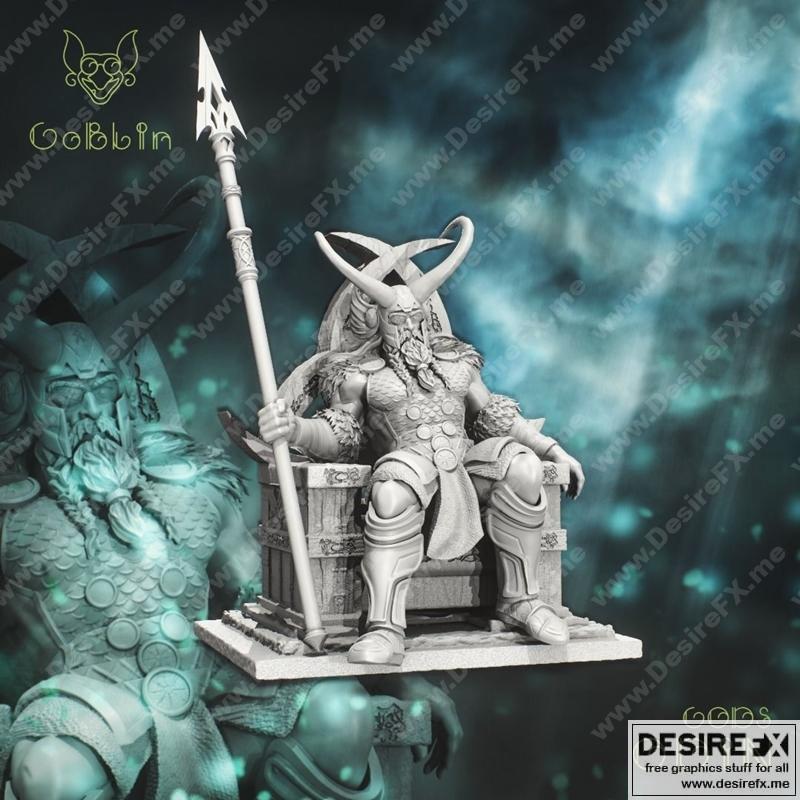 奥丁——北欧神话3D打印模型|Odin – Gods – 3D Print Model STL