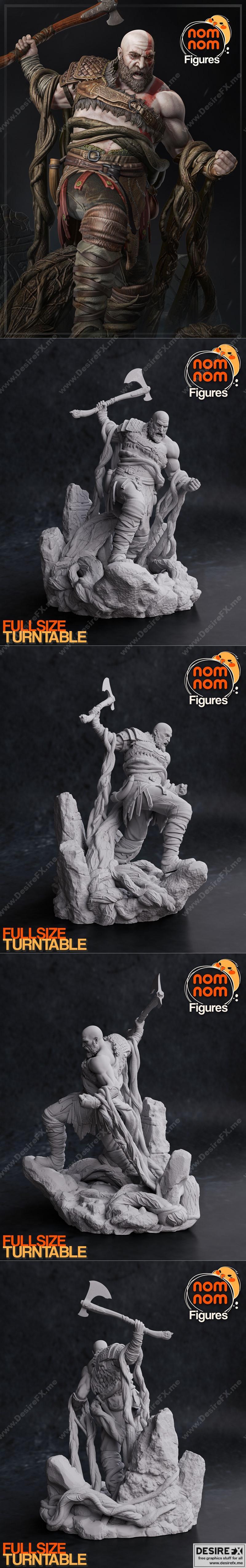 战神克雷多斯 3D打印模型|Kratos from God of War – 3D Print Model STL