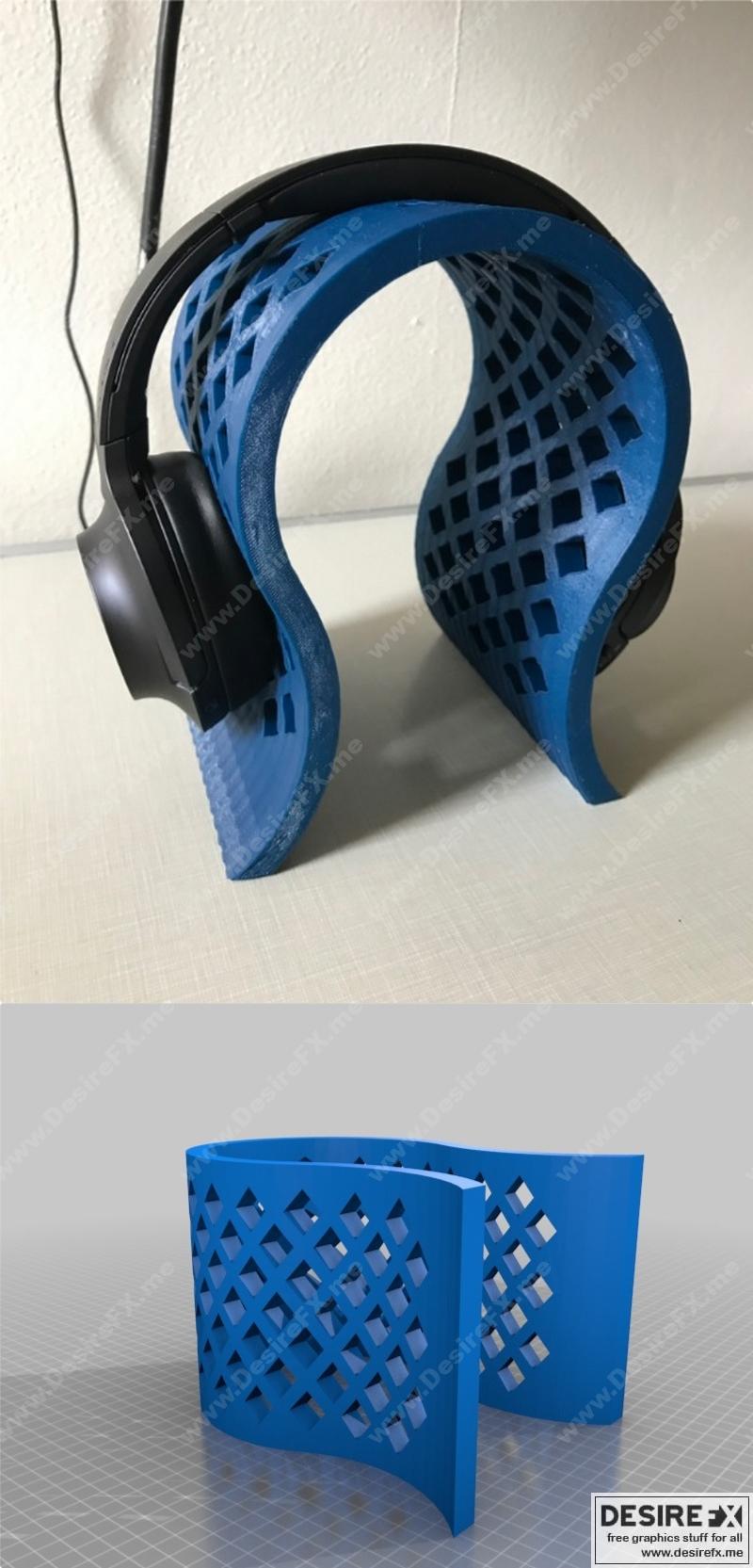 3D打印耳机架模型-进击的巨人-利威尔·阿克曼|Headphone Stand – 3D Print Model