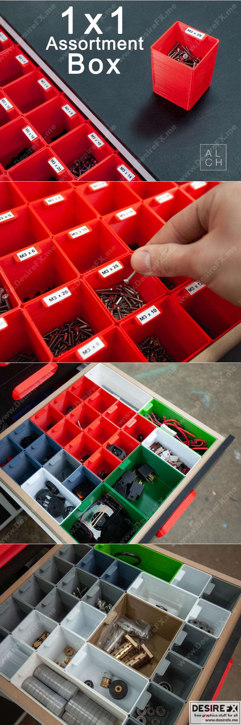 1x1系列套装 3D打印模型|Assortment System Box 1×1 – 3D Print Model