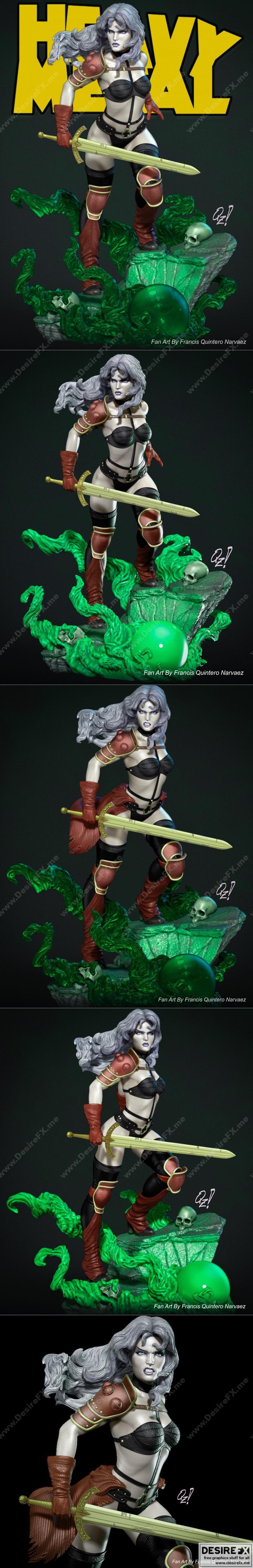 Taarna 重金属风格3D打印模型|Taarna – Heavy Metal – 3D Print Model STL