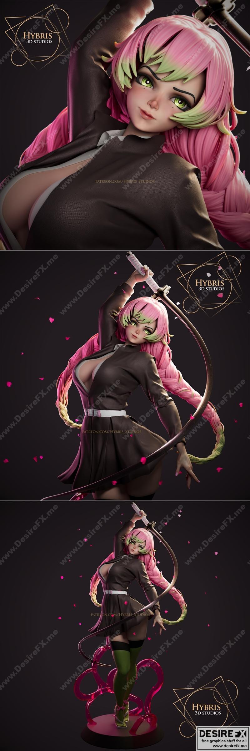 鸣神篇 三日月宗近 3D打印模型 STL|Demon Slayer Mitsuri Kanroji – Hybris Studios – 3D Print Model STL